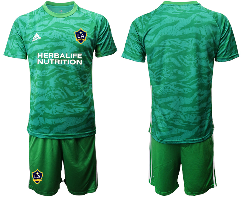 Men 2020-2021 club Los Angeles Galaxy goalkeeper green Soccer Jerseys->los angeles galaxy jersey->Soccer Club Jersey
